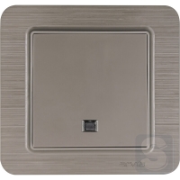 Выключатель одноклавишный с подсветкой Arvia Electric Lavin Медь (21 28 4010 201)